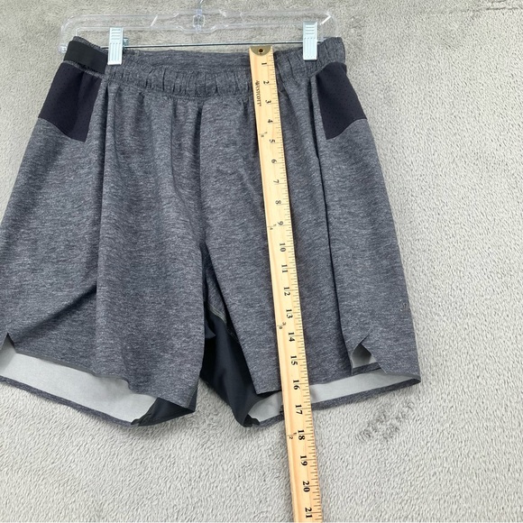 Lululemon Surge Short Mens Large Heathered Gray 6" Inseam Updated Running - Picture 7 of 9